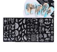 Nail Stamping Plates 4pcs Nail Art Stamping Plates