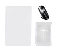 Nail Stamps | Transparent Silicone Nail Decorator | Long & Short Gelatin Presser | Manicure Moulding Kit Home Salon Beginner Proof Party Holiday Use