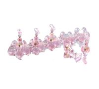Nail Stand 5pcs/set Chess Nail Holder Practice | Display Stand Pink Flower Base Gel Polish Tool(Pink)