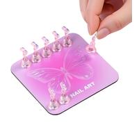 Nail Stand for Press-on - Practice and Presentation Supplies - Acrylic Nail Tips Stand for Use at Home, Travel, Holiday, Art School, Home and at Home
