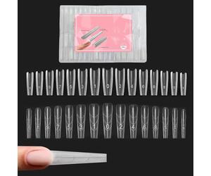 Nail Stencils - Clear 240 Piece Shapes for Precise Modeling, Flexible Premium Art Foam, Stable Adhesion | Perfect Extension Techniques for Studio Home Fashion Beauty Manicure Daily Nails