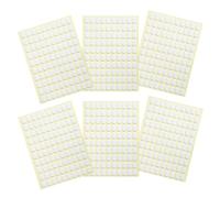 Nail Sticker 6 Sheets White Hold Double Sided Oval for Tips | Press on Nail Organiser, Versatile Adhesive Tool for Nail Enthusiasts, Six Sheets Included for Tidy Application