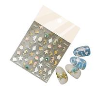 Nail Stickers | Embossed Nail Sticker,Decorative Fingernail Designs for Home Girls Mothers Women, Marine Life Manicure Decal