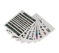 Nail Stickers for Nail Art, 9 Sheets Snake Self Adhesive DIY Manicure Decoration Nail Art Accessories Nail Art Stickers Nail Decals for Nail Art for Women Girls Manicure Tips