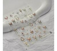 Nail Stickers Japanese Gold Silver Star Moon DIY Art Decoration Decals Manicure Accessories 1PC