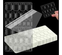 Nail Sticky Tabs for Press on Nails,40 Sheet Press on Nail Stickers 15 Sizes Double Sided Jelly Adhesive Tabs No Glue Needed Stickers for False Nails Breathable Nail Art Stickers for Manicure