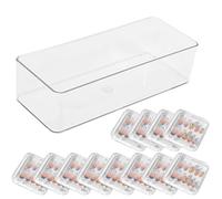 Nail Storage: Clear Dustproof Jewelry Display Container, Press On False Nail Organizer, Classified Storage Case for Dresser Bedroom