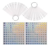 Nail Swatches Sticks in Transparent, Nails Display Sticks, Nail Samples Stick, Nail Art Tips Color Sticks Pop Sticks Nail Display Ring for Nail Gel Polish Practice,Salon Nail Display Techniques,100pc