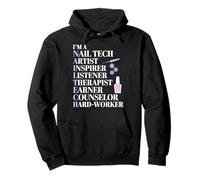 Nail Tech Abbreviation Nail Technician Artist Manicurist Pullover Hoodie