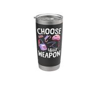 Nail Tech Quote Work Uniform Nail Polish Choose Your Weapon Stainless Steel Insulated Tumbler