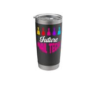 Nail Tech Quote Work Uniform Nail Polish Future Nail Tech Stainless Steel Insulated Tumbler