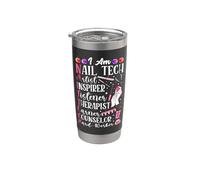 Nail Tech Quote Work Uniform Nail Polish I'm A Nail Tech Stainless Steel Insulated Tumbler