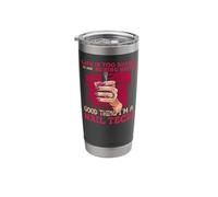 Nail Tech Quote Work Uniform Nail Polish Life is Too Short Stainless Steel Insulated Tumbler