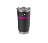 Nail Tech Quote Work Uniform Nail Polish Nailed It Stainless Steel Insulated Tumbler