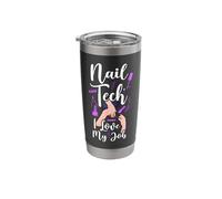 Nail Tech Quote Work Uniform Nail Polish Stainless Steel Insulated Tumbler