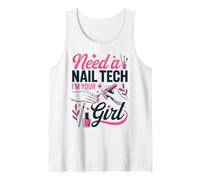 Nail Tech Self-Employed Nail Artist Manicurist Tank Top