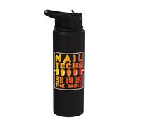 Nail Techs do it on the Table - Nail Technician Nail Polish Stainless Steel Insulated Water Bottle