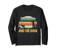 Nail The Look And The Buck Hunting Girl Huntress Vintage Long Sleeve T-Shirt