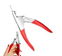 Nail Tip Cutter, False Nail Clippers, Manicure Tool for Home, U Type Stainless Steel Nail Clippers for False Tips Artificial Tips Manicure Tool for Beauty