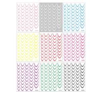 Nail Tip Guide Set - French Manicure Strips | 9 x Self-Adhesive Manicure Lovers Self-Adhesive Nail Manicure Decals European Simple | Tip for French Nail Stickers
