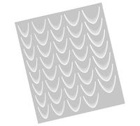 Nail Tip Stickers - Crescent Pattern Strips, Elegant Fingernail Applique, Geometric Beauty Transfer, Modern Cosmetic Border with Sticky Backing Vanity Bedroom Bathroom Dresser Countertop
