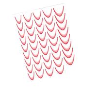 Nail Tip Stickers | Moon Shaped Nail Tips Decals,3D French Manicure Decals Decorations Self-Adhesive Fingertip Stickers for Women Accessories