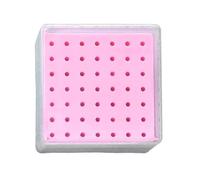 Nail Tool 49 Holes Dust Bin Nail Tool Organizer Professional Use for Beginners Home and, pink, Consulte la descripción, See description