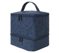 Nail Tool Bag Capacity Nail Polish Storage Bag,Nail Enhancement Double-Layer,accommodate Bracket Lights and 30 Bottles Nail Tech(Color4)