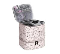 Nail Tool Bag Capacity Nail Polish Storage Bag,Nail Enhancement Double-Layer,accommodate Bracket Lights and 30 Bottles Nail Tech(Color1)