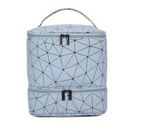 Nail Tool Bag Capacity Nail Polish Storage Bag,Nail Enhancement Double-Layer,accommodate Bracket Lights and 30 Bottles Nail Tech(Color5)