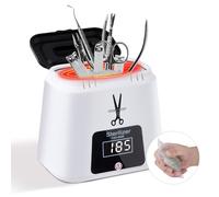 Nail Tool Sterilizer,Heat Manicure Steriliser for Nail Cleaner Tools,Nail Cleaning Box Beauty Tool Cleaner Machine for for Nail Salon, Tweezers, Jewelry, Manicure Tools Cleaning