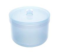 Nail Tool Sterilizer, High-Temperature Cleaning Container Box, Heat-Resistant Sanitizing Case, 8.9x6.7cm Compact Size, Lid Closure, for Manicure, Pedicure, Home Salon, Travel Use