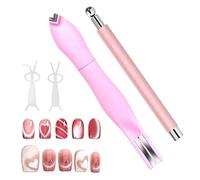 Nail Tools - 4-Piece Magnetic Stick Kit With Rabbit Magnet Aid For Gel Nails, Professional Manicure Tool Home Salon, Includes Practice Tips, Lightweight Metal ABS