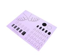 Nail Training Mat - naiil art Pad | Practice Manicure Tool Mats, Silicone Nail Table Pads Manicure Protector, Nail Stamping Mat, Nail Sticker Guide, Nail Polish Coloring Practice Pad For At Home
