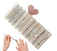 Nail Transfer Foil Storage Box,Fingernail Sticker Organizer -Durable Transparent Case Nail Transfer Foil Storage, Transparent Box For Beginners Women Girls Ladies Wives Mothers Art Students Artists