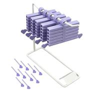 Nail Transfer Storage Box | 16-Piece 3D Printed Portable Organizer with Base | Nail Transfer Foil Storage System - Manicure, Salon, Home, Travel, Wedding, Bridal, Spa, Holidays