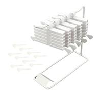 Nail Transfer Storage Box - 16 Piece Portable Organizer with Base, 3D Printed | Nail Transfer Foil Storage System | Manicure, Salon, Home, Travel, Wedding, Bridal, Spa, Holidays