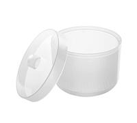 Nail Tray Sterilizer Box,1PC Nail Sterilizer Disinfection Tray Box Tools, Nail Tool Cleaner Round Boxes Bowl for Manicure Set of Tools Storage,Nail Art Disinfection Container (Transparent)