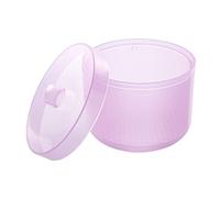 Nail Tray Sterilizer Box,1PC Nail Sterilizer Disinfection Tray Box Tools, Nail Tool Cleaner Round Boxes Bowl for Manicure Set of Tools Storage,Nail Art Disinfection Container (Purple)