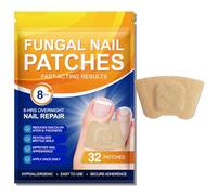 Nail Treatment Patches, 32Pcs Discolored Thickened Nails Repair, 8 Hour Nightime Nail Renewal Waterproof for men women