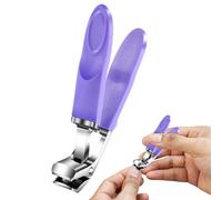 Nail Trimmer, Nail Clippers - Heavy Duty Travel Nail Clippers, Anti-Collaborator Anti-Splash Tools (Purple)