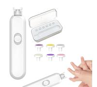 Nail Trimmer With Lightweight - 360 Degree Electric Lighting For Rotary Nail Trimmer | Low Noise Aux Nail File, Light Nail Clippers For Girls And Boys