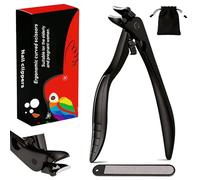 Nail Trimmers for Seniors, Heavy Duty Long Handled Toe Nail Clippers Professional with Files Emery for Thick Nails Toenail Fingernail Men Women