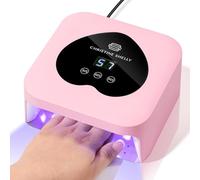 Nail UV Lamp, CHRISTINE SHELLY 48w Gel Polish LED Dryer with Display Auto Sensor and 3 Timer Settings Nail Curing Light Home Beginner DIY Sparkly Rhinestone