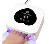 Nail UV Lamp, CHRISTINE SHELLY 48w Gel Polish LED Dryer with Display Auto Sensor and 3 Timer Settings Nail Curing Light Home Beginner DIY Sparkly Rhinestone