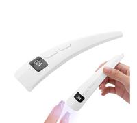 Nail UV Lamp - Portable LCD Display Gel Nail UV Light - Beauty Health Supplies Pedicure Tools for Home Salon Travel Beginner Professional Practice