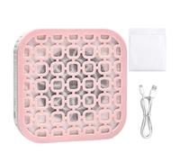 Nail Vacuum Dust Collector, 4000Rpm Portable Duster with 10 Filter Vacuum Cloth, Nail Dust Collector Electric Suction Machine for Beginner Gel Polish Salon Cleaning red