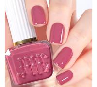 Nail Varnish - Dark Pink Nail Varnish Quick Dry - Long Lasting Dusty Pink Breathable Nail Polish - Water Based Chip Resistant Mauve Nail Polish - No Need UV Lamp for Women DIY Manicure