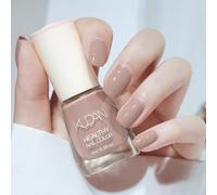 Nail Varnish - Nude Nail Polish - Light Brown Quick Dry Nail Varnish - Long Lasting Chip Resistant Neutral Nude Nail Polish - Easy to Apply & No UV Lamp Required for DIY Manicure