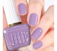 Nail Varnish - Purple Nail Polish Quick Dry - Long Lasting Lavender Breathable Nail Varnish - Chip Resistant Water Based Lilac Nail Polish - No Need Baking Non-Toxic for Women DIY Nail Art